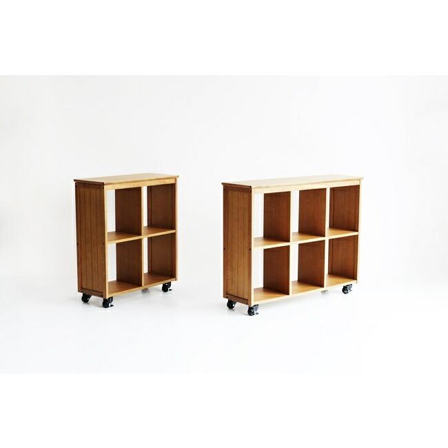 サイドボード キャスター付き 4BOX オープンラック おしゃれ 北欧 ナチュラル 飾り棚 モダン 木製 ディスプレイラック 飾り棚 天然木 シンプル レトロ |  | 15