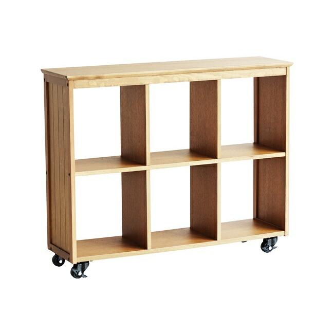 サイドボード キャスター付き 6BOX オープンラック リビング収納 北欧 ナチュラル 飾り棚 モダン ディスプレイラック 木製 飾り棚 おしゃれ シンプル | 