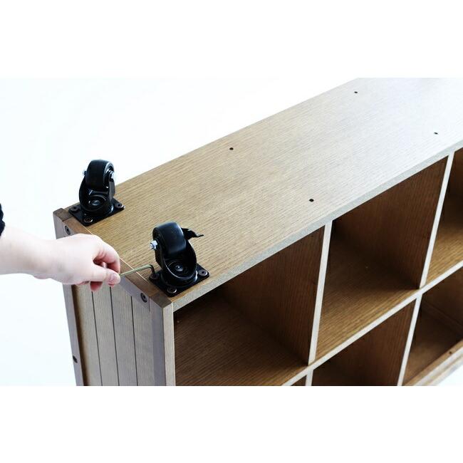 サイドボード キャスター付き 6BOX オープンラック リビング収納 北欧 ナチュラル 飾り棚 モダン ディスプレイラック 木製 飾り棚 おしゃれ シンプル |  | 11