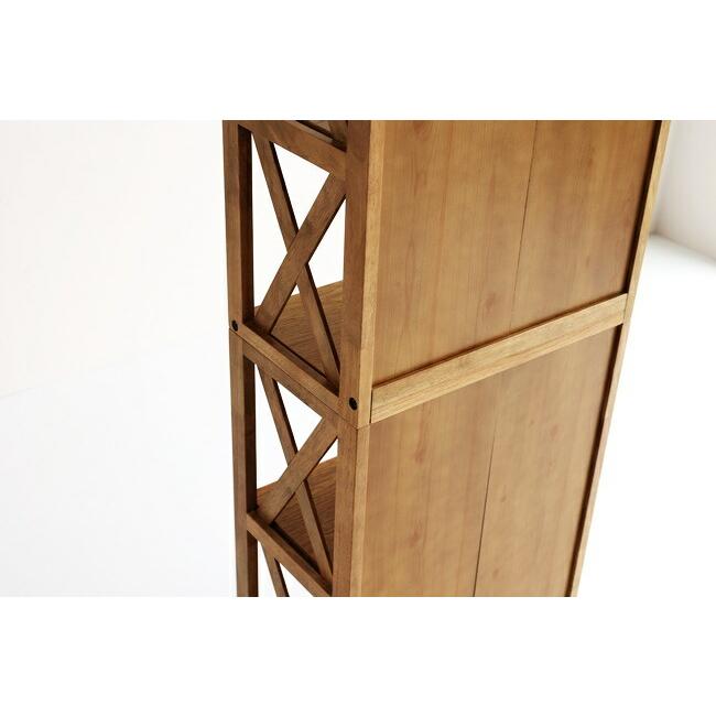 スリムラック ウッドラック 幅48 飾り棚 本棚 ラック サイドラック サイドボード リビング収納 オープンラック ブックシェルフ 北欧 モダン アンティーク 3段 |  | 09