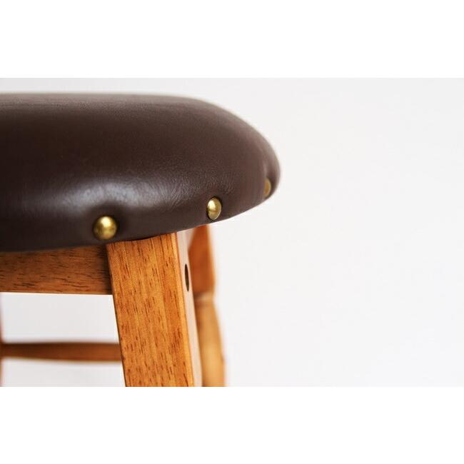 スツール ロースツール レザー 合成皮革 おしゃれ アンティーク 北欧 丸椅子 モダン レトロ ヴィンテージ 天然木 チェア ウッドチェア かっこいい |  | 06