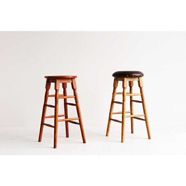 ハイスツール スツール レザー 合成皮革 天然木 カウンタースツール 丸椅子 おしゃれ 北欧 アンティーク レトロ ヴィンテージ バースツール |  | 06