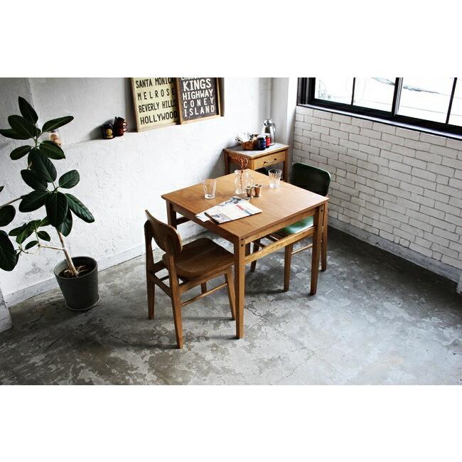 ダイニングテーブル 2人用 75cm 正方形 木製 食卓テーブル 食卓机 机 食事 レトロ 木目 ナチュラル おしゃれ ダイニング 北欧 |  | 01