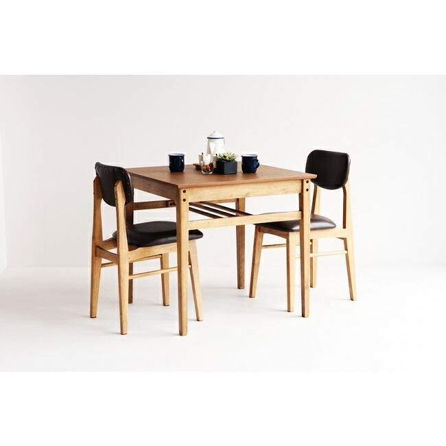 ダイニングテーブル 2人用 75cm 正方形 木製 食卓テーブル 食卓机 机 食事 レトロ 木目 ナチュラル おしゃれ ダイニング 北欧 |  | 05