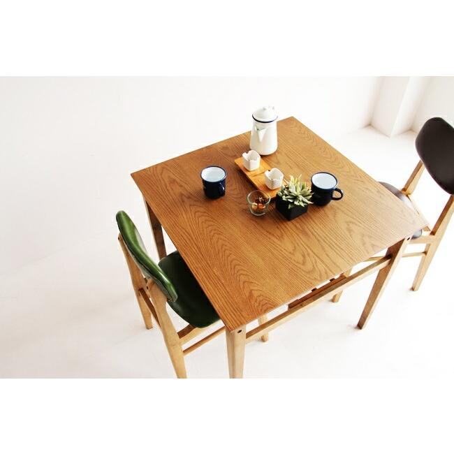 ダイニングテーブル 2人用 75cm 正方形 木製 食卓テーブル 食卓机 机 食事 レトロ 木目 ナチュラル おしゃれ ダイニング 北欧 |  | 07