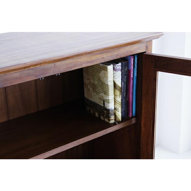 キャビネット ガラスキャビネット 完成品 木製 おしゃれ アンティーク 北欧 レトロ モダン 本棚 扉付き ヴィンテージ 高級感 ブラウン 和モダン |  | 09