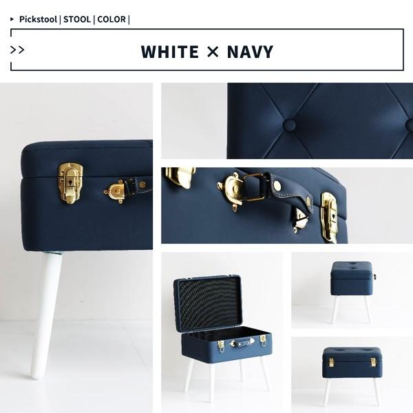 トランク型 収納スツール チェア レザー 玄関チェア 腰掛け スツール おしゃれ 北欧 モダン ヴィンテージ 高級感 合成皮革 トランク 鍵付 |  | 12