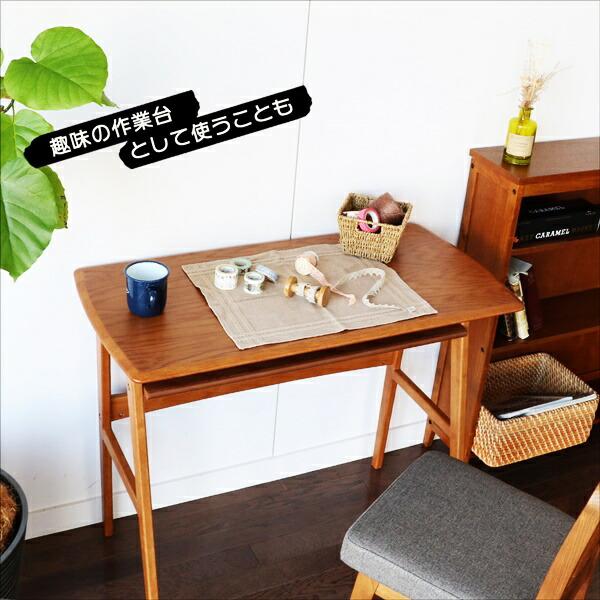 デスク パソコンデスク 書斎机 幅90cm コンパクト おしゃれ 木製 和風 ブラウン 北欧 モダン 省スペース レトロ PCデスク シンプル 在宅ワーク 天然木  木目 | ブランド登録なし | 15