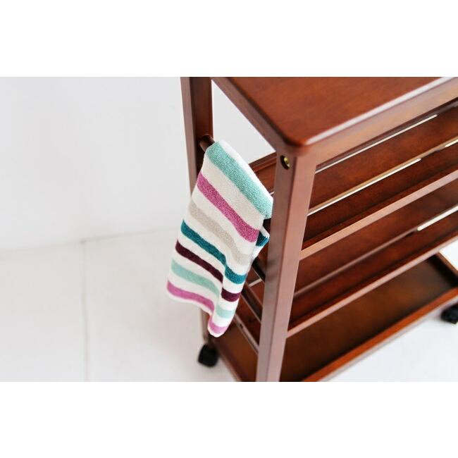 キッチンワゴン 4段 キャスター付 幅56 スリムワゴン タイル天板 木製 タイルトップ 耐熱 おしゃれ キッチン収納 ホワイト 北欧 カントリー かわいい |  | 09