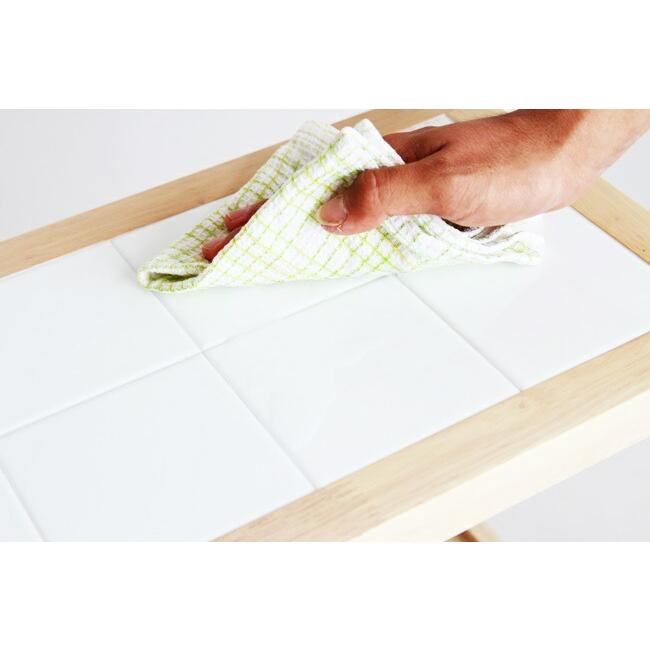 キッチンワゴン 4段 キャスター付 タイル天板 木製 タイルトップ 耐熱 キッチン収納 リビング収納 北欧 おしゃれ スリムワゴン キッチンラック |  | 16