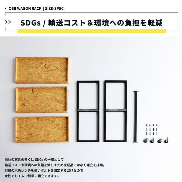 ワゴンラック 3段 キャスター付き サイドワゴン サイドラック マルチワゴン シューズラック キッチンワゴン 収納 北欧 モダン かっこいい 木製 |  | 16