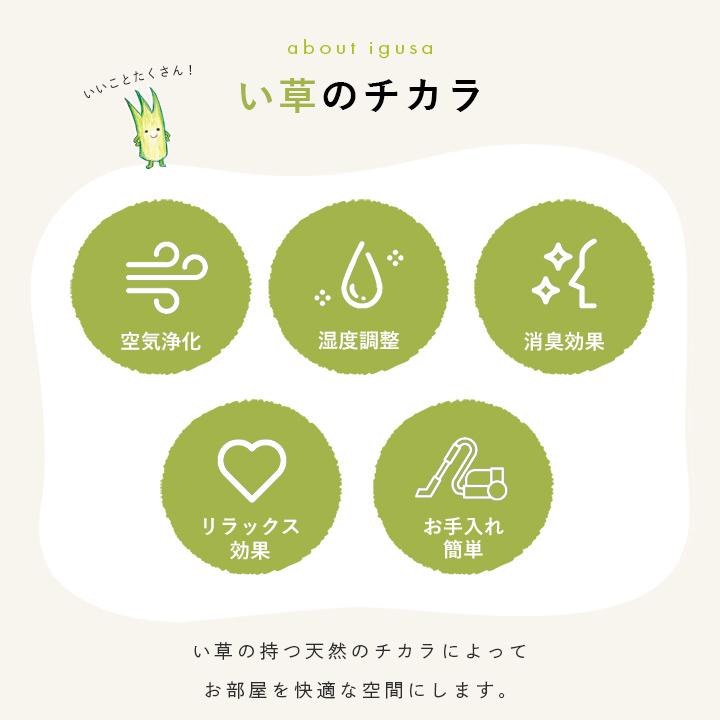 置き畳 約82×82cm 単品 国産 い草ラグ い草マット 和室 和風 和モダン レトロ たたみ 日本製 クッション性 踏み心地 簡単 ベビー キッズ プレイマット | ブランド登録なし | 09