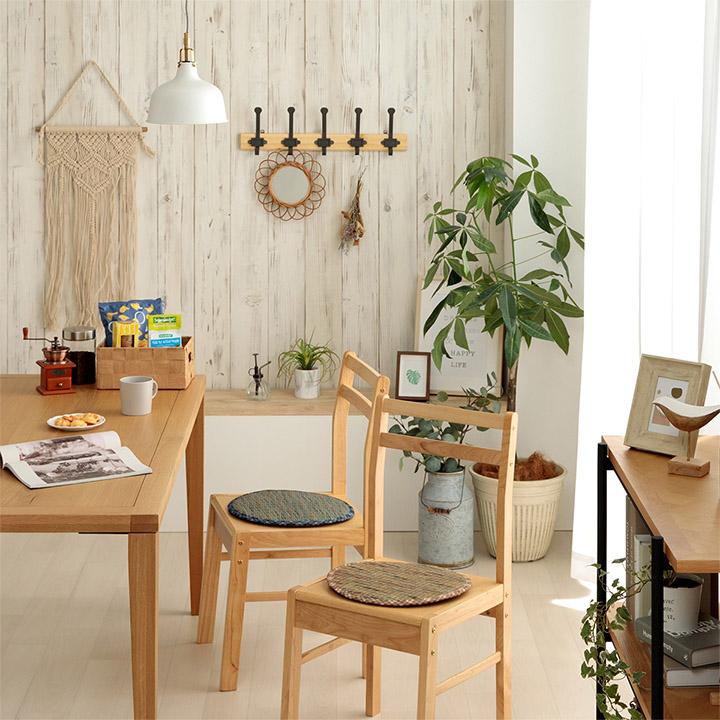 クッション チェアパッド い草 チェック柄 調湿 空気清浄 お手入れ簡単 約35丸cm チェアクッション 座布団 椅子用 おしゃれ 和モダン |  | 09