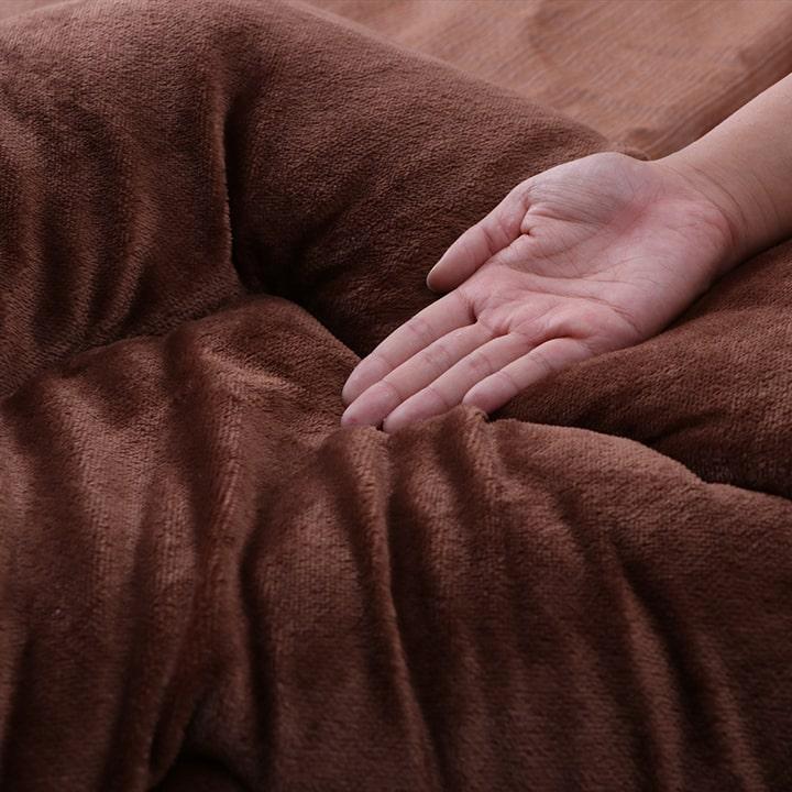 こたつ布団 日本製 長方形 和モダン チェック柄 省エネ 約205×245cm こたつ掛布団 おしゃれ あったか 炬燵掛け布団 ボリューム チェック柄 ブラウン グレー |  | 03