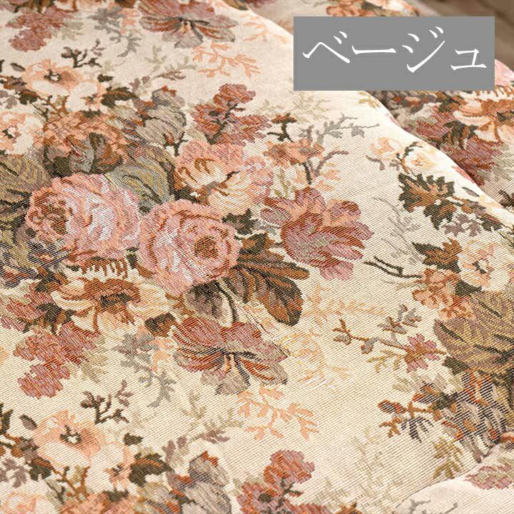 こたつ布団 日本製 長方形 大判 エレガンス柄 省エネ 約205×285cm こたつ掛布団 おしゃれ あったか 炬燵掛け布団 ボリューム ベージュ ローズ |  | 02