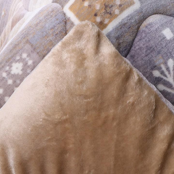 こたつ布団 正方形 ギャべ柄 撥水 洗える 吸湿発熱 抗菌防臭 約190×190cm こたつ掛布団 おしゃれ あったか 炬燵掛け布団 ボリューム ベージュ グレー |  | 04