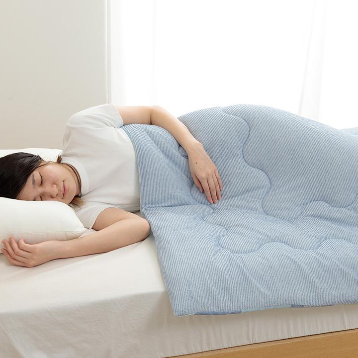 冷感ケット 約135×185cm 掛け布団 タオルケット キルトケット 肌掛け リバーシブル 冷感 かわいい 猫柄 ひんやり 肌触り 冷感寝具 両面 ブルー ネコ柄 | ブランド登録なし | 09