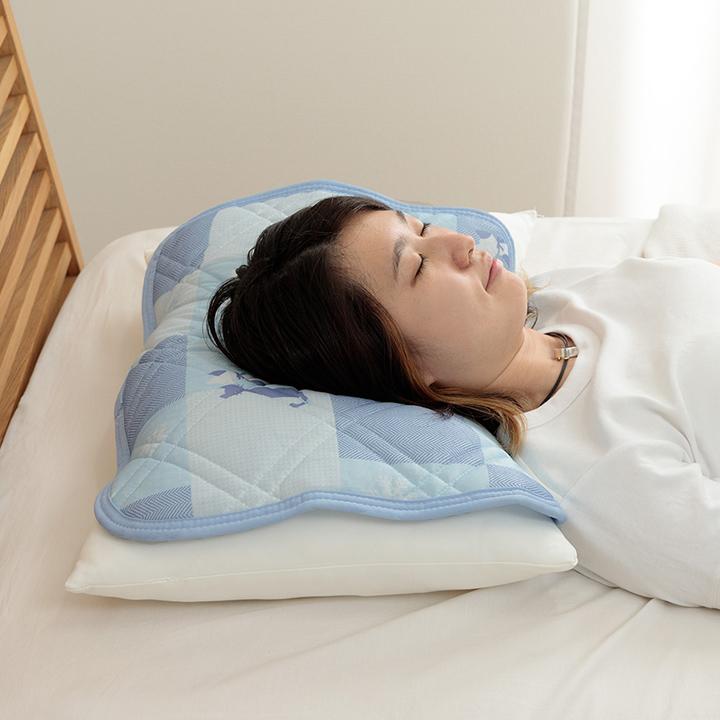 枕パッド 約40×50cm 冷感 おしゃれ かわいい ブルー かわいい 猫柄 ネコ柄 枕カバー おすすめ ひんやり 肌触り 節電 冷感寝具 夏用 涼しい ネコ柄 | ブランド登録なし | 08