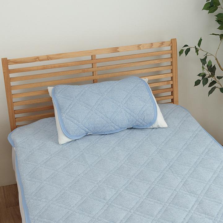 枕パッド 約40×50cm 冷感 おしゃれ かわいい ブルー かわいい 猫柄 ネコ柄 枕カバー おすすめ ひんやり 肌触り 節電 冷感寝具 夏用 涼しい ネコ柄 | ブランド登録なし | 09