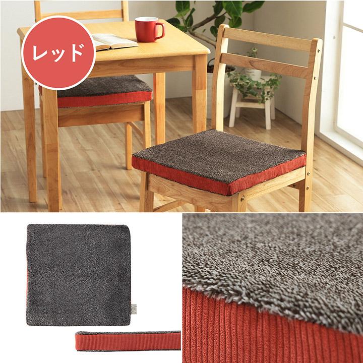 クッション シート コーデュロイ風 低反発 約40×40cm 座布団 チェアパッド  厚手 極厚 おしゃれ 北欧 テレワーク 在宅勤務 |  | 06
