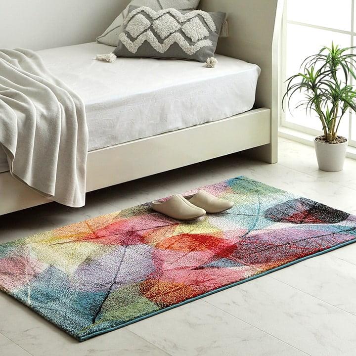 トルコ製 ウィルトン織カーペット ラグ 絨毯 長方形 リーフ柄 約200×250cm おしゃれ 高級感 じゅうたん リビング センターラグ 床暖房・ホットカーペット対応 |  | 11