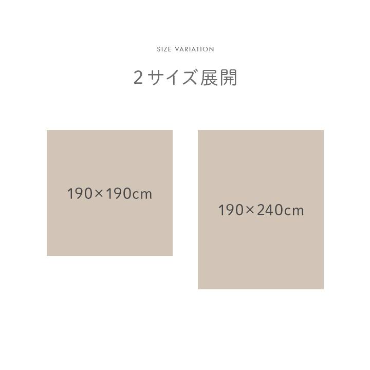 カーペット ふんわりラグ アイボリー 約190×190cm ボリュームタイプ 洗える ウォッシャブル 幾何柄 ラグマット ラグ ラグカーペット カーペットラグ 正方形 | ブランド登録なし | 10