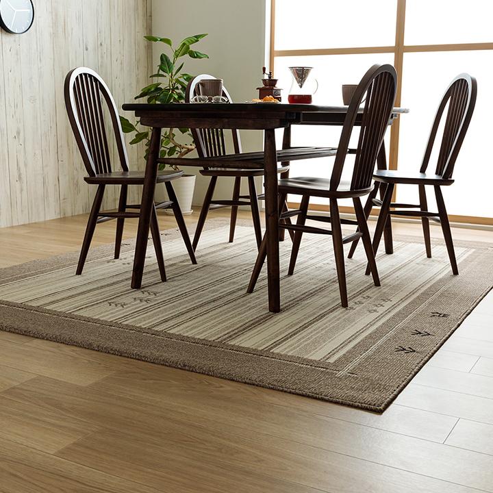 カーペット ラグカーペット 約190×240cmリビングラグ 日本製 抗菌ラグ 消臭ラグ 抗ウイルス ホットカーペット対応 ダイニングラグ ギャベ柄 グレー 国産 | ブランド登録なし | 11