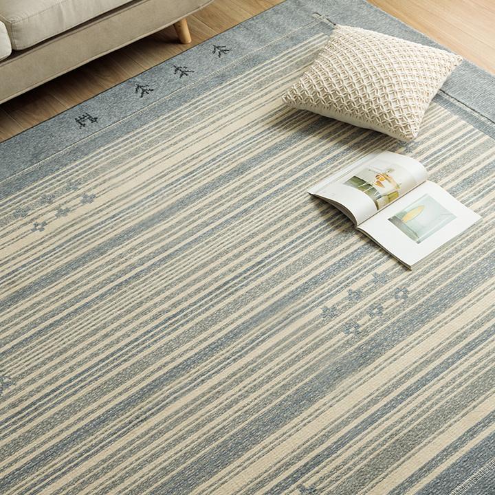 カーペット ラグカーペット 約190×240cmリビングラグ 日本製 抗菌ラグ 消臭ラグ 抗ウイルス ホットカーペット対応 ダイニングラグ ギャベ柄 グレー 国産 | ブランド登録なし | 12