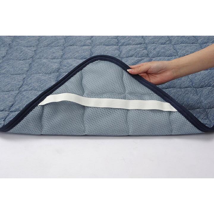 寝具　敷きパッド　ダブル 洗える 冷感 涼感 接触冷感  メッシュ　通気性　約140×200cm |  | 17