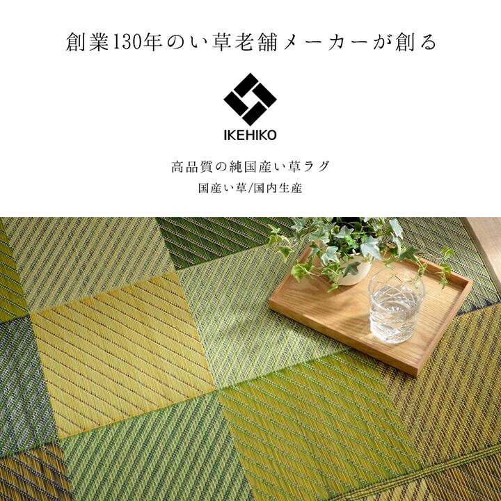 ラグ 純国産 国産 日本製 い草 DXカラフルブロック 約140×200cm い草カーペット カーペット い草ラグ ふっくら い草 上敷き い草上敷き 日本製 チェック |  | 02