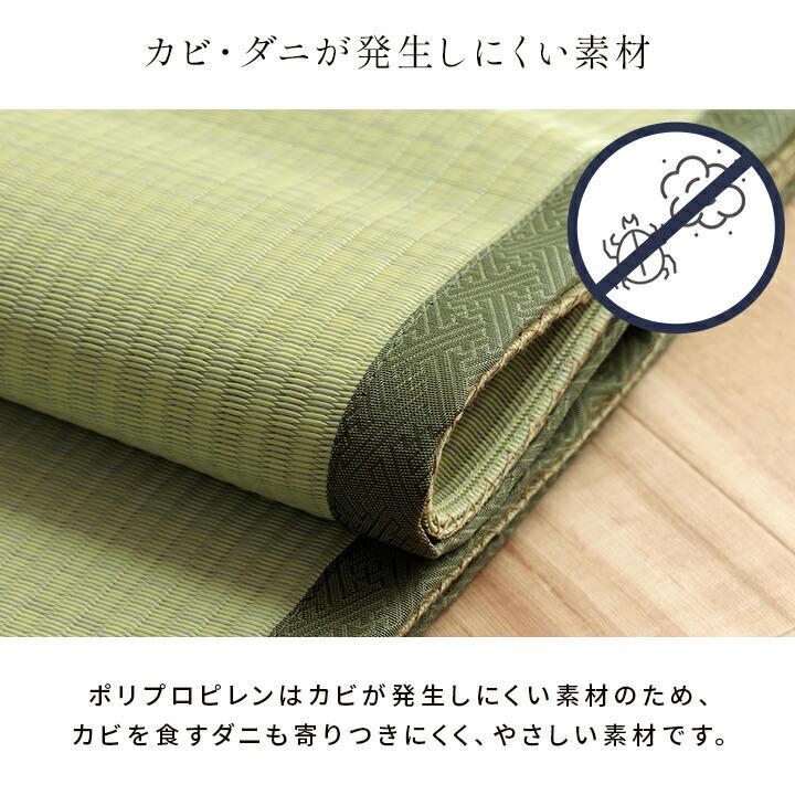 洗える ござ 日本製 カーペット 敷詰 ラグ ペット 無地 江戸間3畳（約174×261cm） 茣蓙 水拭き 水洗い 上敷き レジャーマット アウトドア ピクニックシート |  | 09