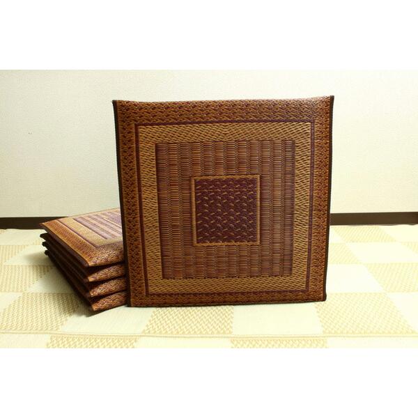 純国産 座布団 い草 2枚組 約55×55cm×2P 織込千鳥 い草座布団 座蒲団 ざぶとん ランクス 効果 ひんやり クッション性 イ草座布団 イ草 井草 い草カバー 仏具 |  | 06