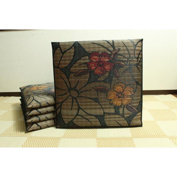 純国産 座布団 い草 2枚組 約60×60cm×2P 織込千鳥 い草座布団 座蒲団 ざぶとん なでしこ 効果 ひんやり クッション性 イ草座布団 イ草 井草 い草カバー |  | 06