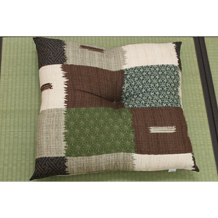 送料無料 座布団 銘仙判 日本製 華小路 約55cn×59cm 2枚組 セット 座蒲団 ざぶとん クッション 高級感 旅館 ホテル 民泊 和風 和室 客間 おしゃれ |  | 05