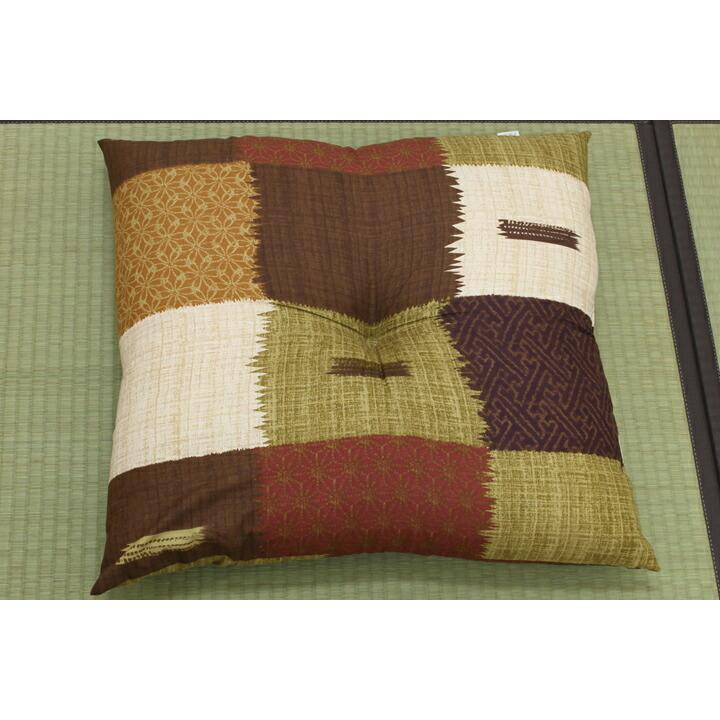 送料無料 座布団 銘仙判 日本製 華小路 約55cn×59cm 2枚組 セット 座蒲団 ざぶとん クッション 高級感 旅館 ホテル 民泊 和風 和室 客間 おしゃれ |  | 06