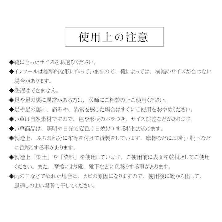 送料無料 インソール レディース 消臭 抗菌 『い草インソール』 約24cm なかじき ナカジキ 中敷 |  | 14