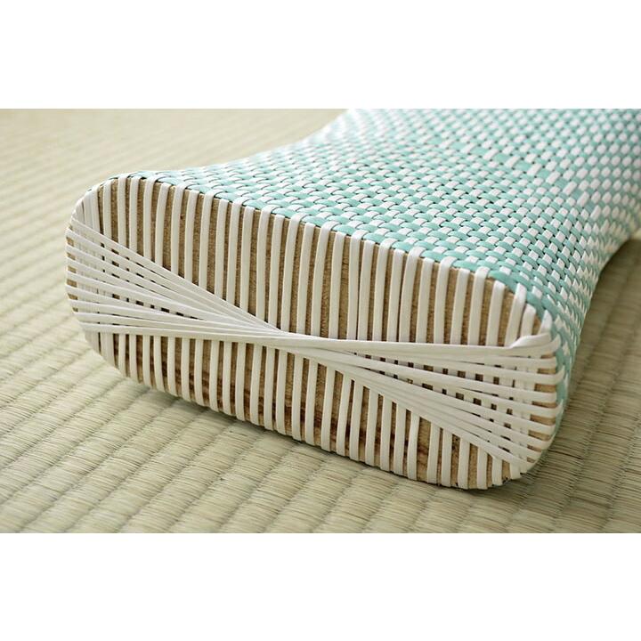 枕 まくら  PPまくら PP枕 籐枕風 ピロー 通気性 蒸れない ポリプロピレン 軽い 丈夫 手編み 約30×20cm |  | 12