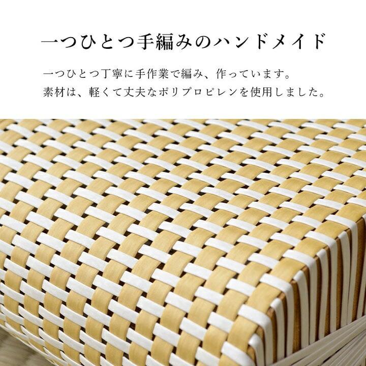 枕 まくら  PPまくら PP枕 籐枕風 ピロー 通気性 蒸れない ポリプロピレン 軽い 丈夫 手編み 約30×20cm |  | 03