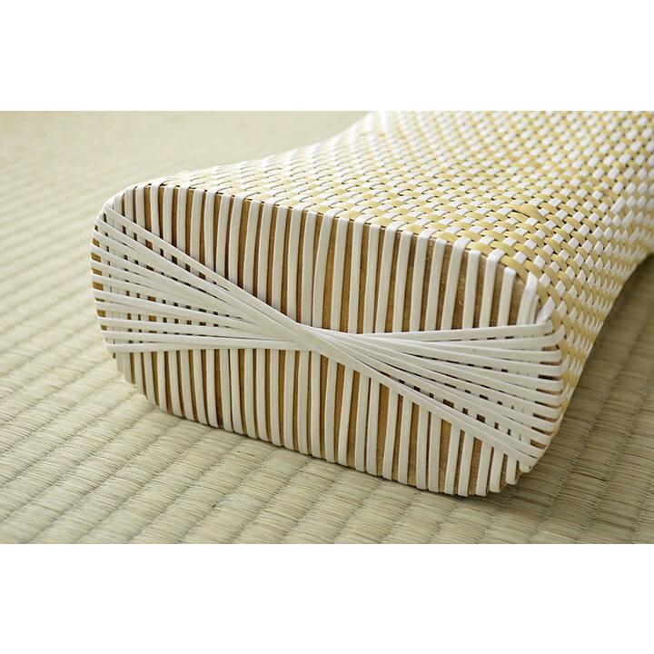 枕 まくら  PPまくら PP枕 籐枕風 ピロー 通気性 蒸れない ポリプロピレン 軽い 丈夫 手編み 約30×20cm |  | 09