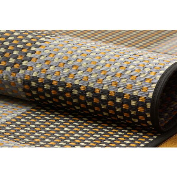 い草ラグ 夏用 い草ラグ 花ござ カーペット 江戸間2畳 約174×174cm 正方形 ラグ 国産 三重織り チェック柄 銀河 茣蓙 イ草カーペット い草上敷き 上敷き |  | 10