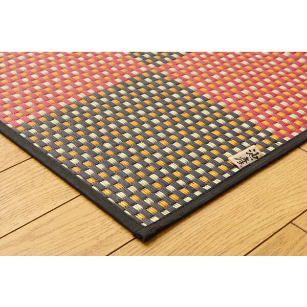 い草ラグ 夏用 い草ラグ 花ござ カーペット 江戸間2畳 約174×174cm 正方形 ラグ 国産 三重織り チェック柄 銀河 茣蓙 イ草カーペット い草上敷き 上敷き |  | 15