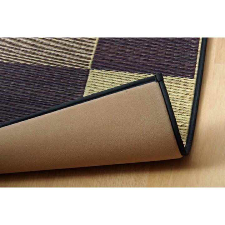 国産 い草ラグ カーペット ブロック調 おしゃれ おすすめ シンプル クッション性 江戸間6畳(約261×352cm） イ草 いぐさ い草上敷き ござ 茣蓙 ブロック柄 |  | 12