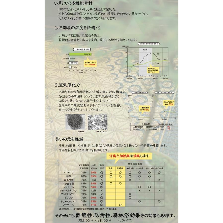 い草ラグ 夏用 国産 い草 上敷き 6畳 い草カーペット カーペット い草 ラグ い草ラグ DX組子 江戸間6畳 約261×352cm 不織布 上敷きカーペット い草上敷き 和室 |  | 05