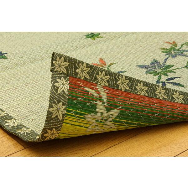 い草ラグ 夏用 い草 上敷き 6畳 い草カーペット カーペット い草 ラグ い草ラグ 紅葉柄 嵐山 本間6畳 約286.5x382cm 上敷きカーペット い草上敷き センターラグ |  | 05