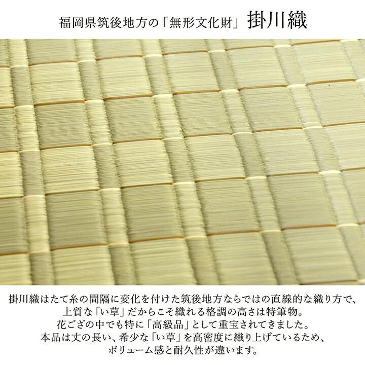 い草ラグ 夏用 国産 い草 上敷き 4.5畳 い草カーペット カーペット い草ラグ 掛川織 松川 本間4.5畳 約286×286cm 上敷きカーペット い草上敷き センターラグ |  | 02