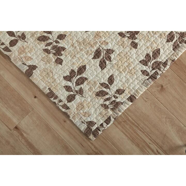 マルチカバー 洗える 正方形 約190×190cm 綿 リーフ 水洗いキルト リバーシブル ベッドスプレッド こたつカバー ソファカバー ホットカーペットカバー |  | 15