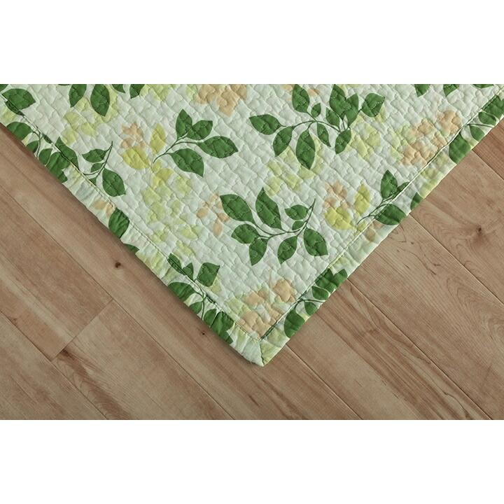 マルチカバー 洗える 長方形 約190×240cm 綿 リーフ 水洗いキルト リバーシブル ベッドスプレッド こたつカバー ソファカバー ホットカーペットカバー |  | 19