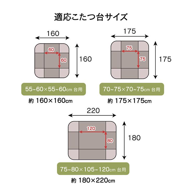 こたつ布団 おしゃれ 省スペース 正方形 ノルディック柄 電気代節約 ふわふわ なめらか 約 160×160cm こたつ掛け布団 掛布団 炬燵布団 北欧 |  | 10
