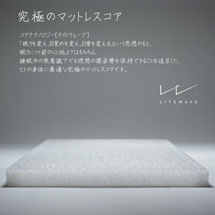 送料無料 敷き布団 セミダブル 敷布団 寝具 洗える 無地 ライトウェーブマットレス 約120×195cm マットレス 日本製 人気 おすすめ シンプル 敬老の日 |  | 02