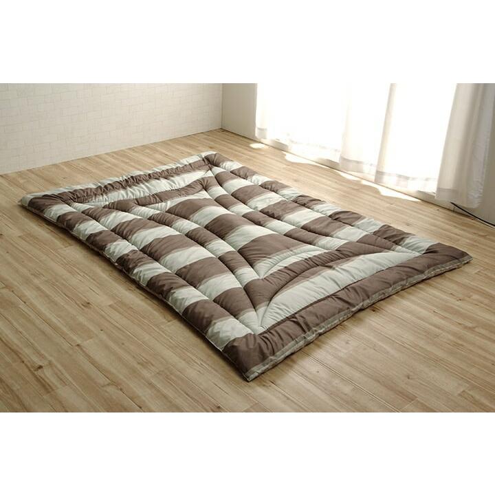 寝具　洗える　掛け布団　東レマッシュロン綿　軽量　かさ高　色柄選べる　日本製　シングルロング　ボーダーブルー　約150×210cm |  | 17